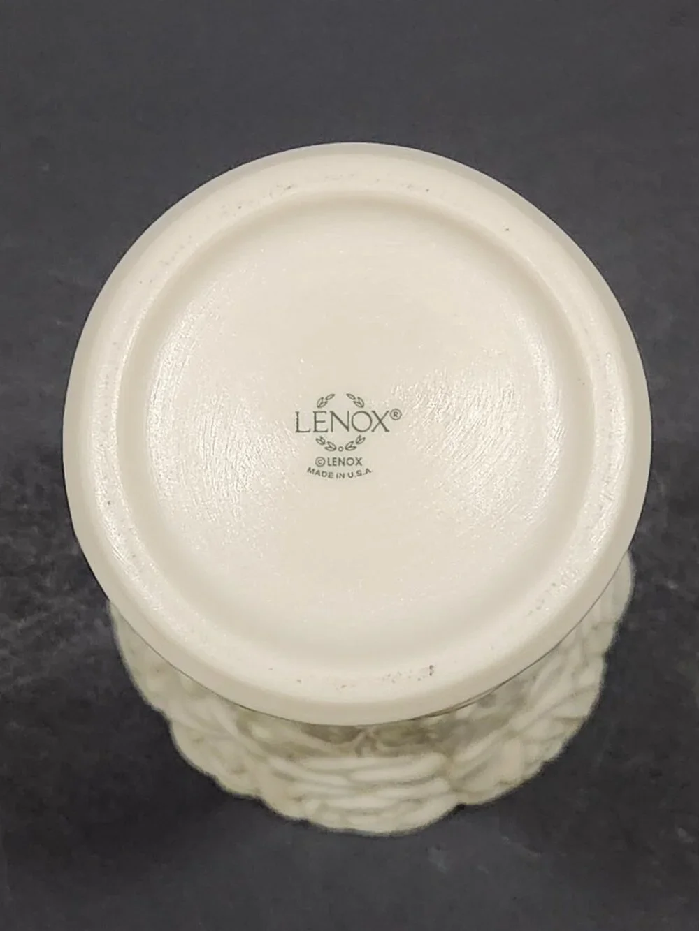 VTG Lenox Floral Gallery Collection Rose Porcelain Embossed Fluted Vase 8.5